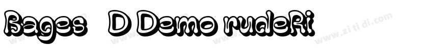 Bages 3D Demo rudeRi字体转换